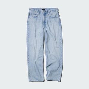 NWT Uniqlo Wide High-Rise Straight Jeans in Light Blue 30” Waist